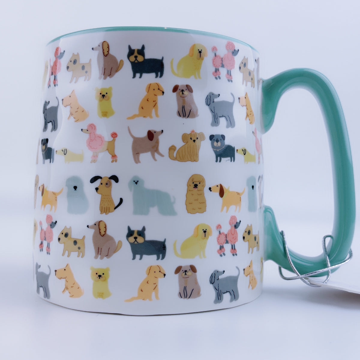 10 strawberry street mugs large crazy cat mug 10 Strawberry Street Bella AO Pups Sage Green Ceramic Mug 18 oz (Dogs) –  Pit-a-Pats.com