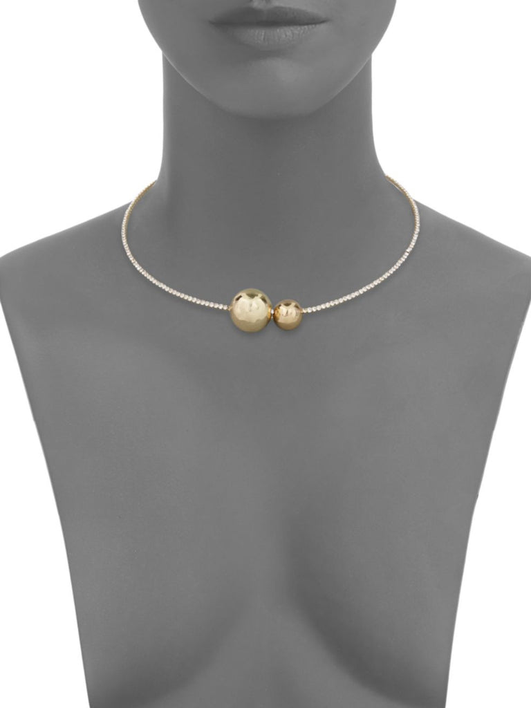 Cara Embellished Pave Choker Necklace - PitaPats.com