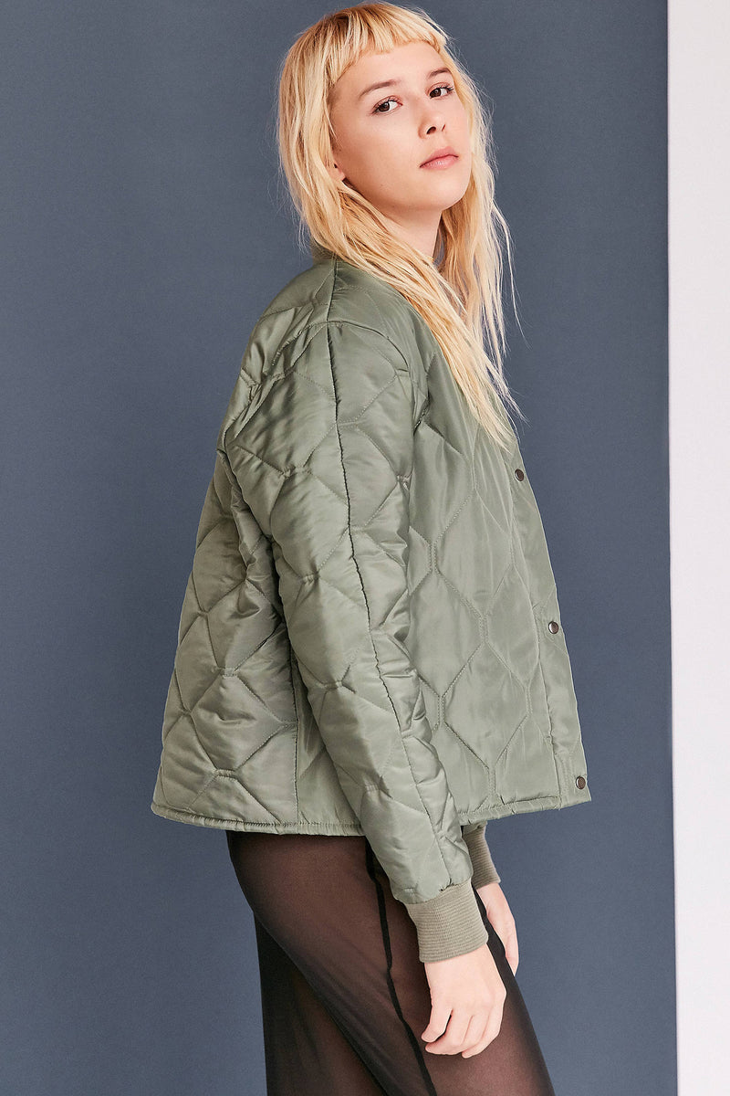 Silence + Noise Quilted Liner Bomber Jacket – Pit-a-Pats.com