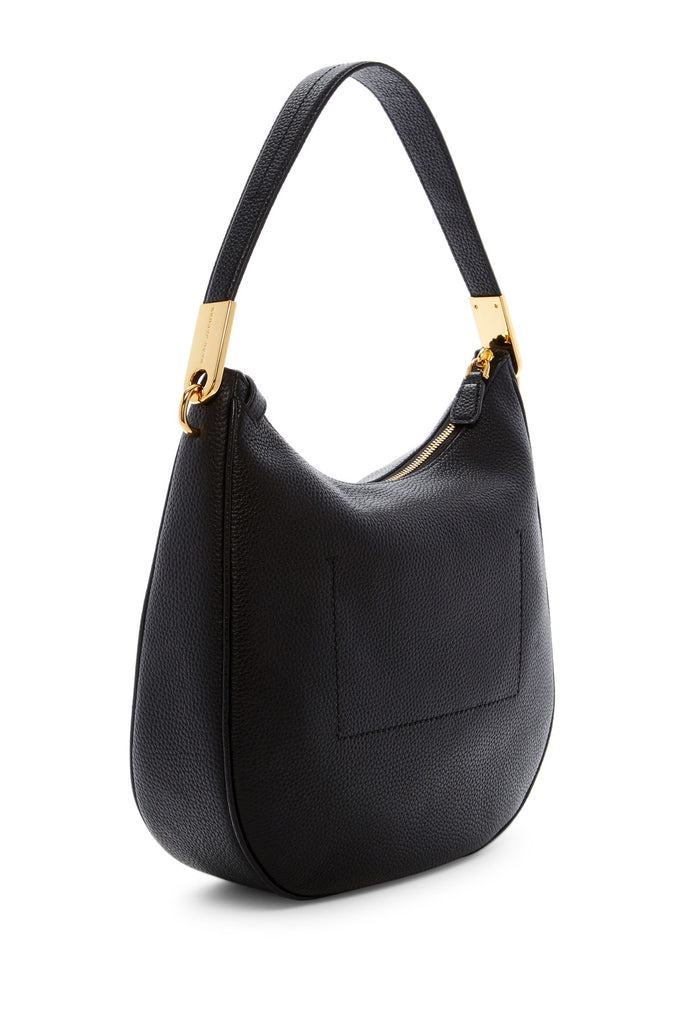 Marc Jacobs The Essential Leather Hobo - BLACK - PitaPats.com