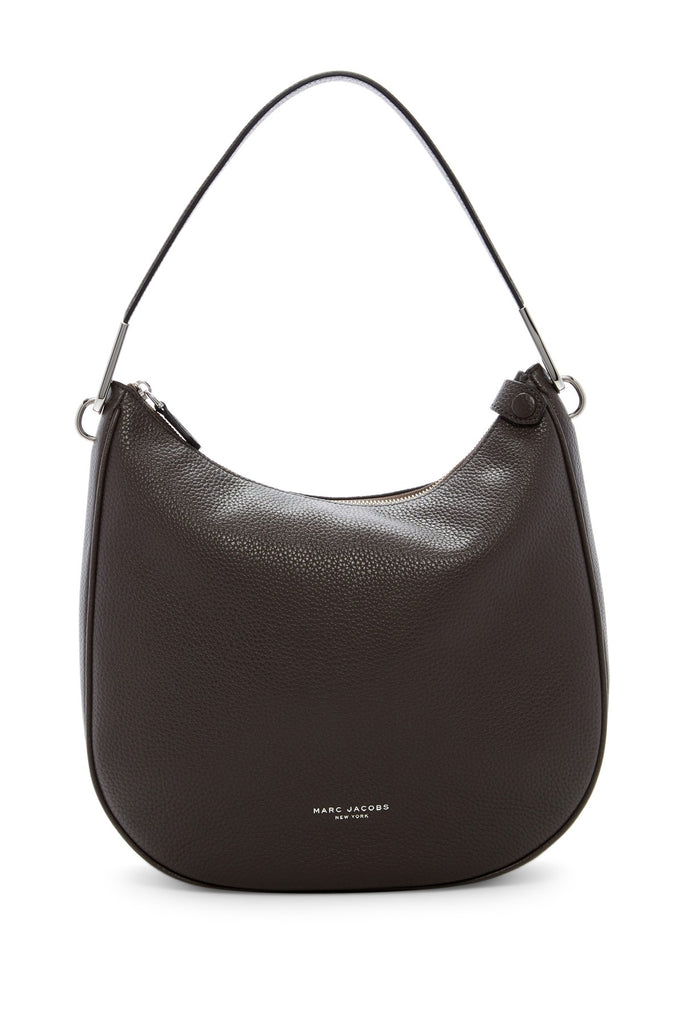 Marc Jacobs The Essential Leather Hobo - ALUMINUM - PitaPats.com