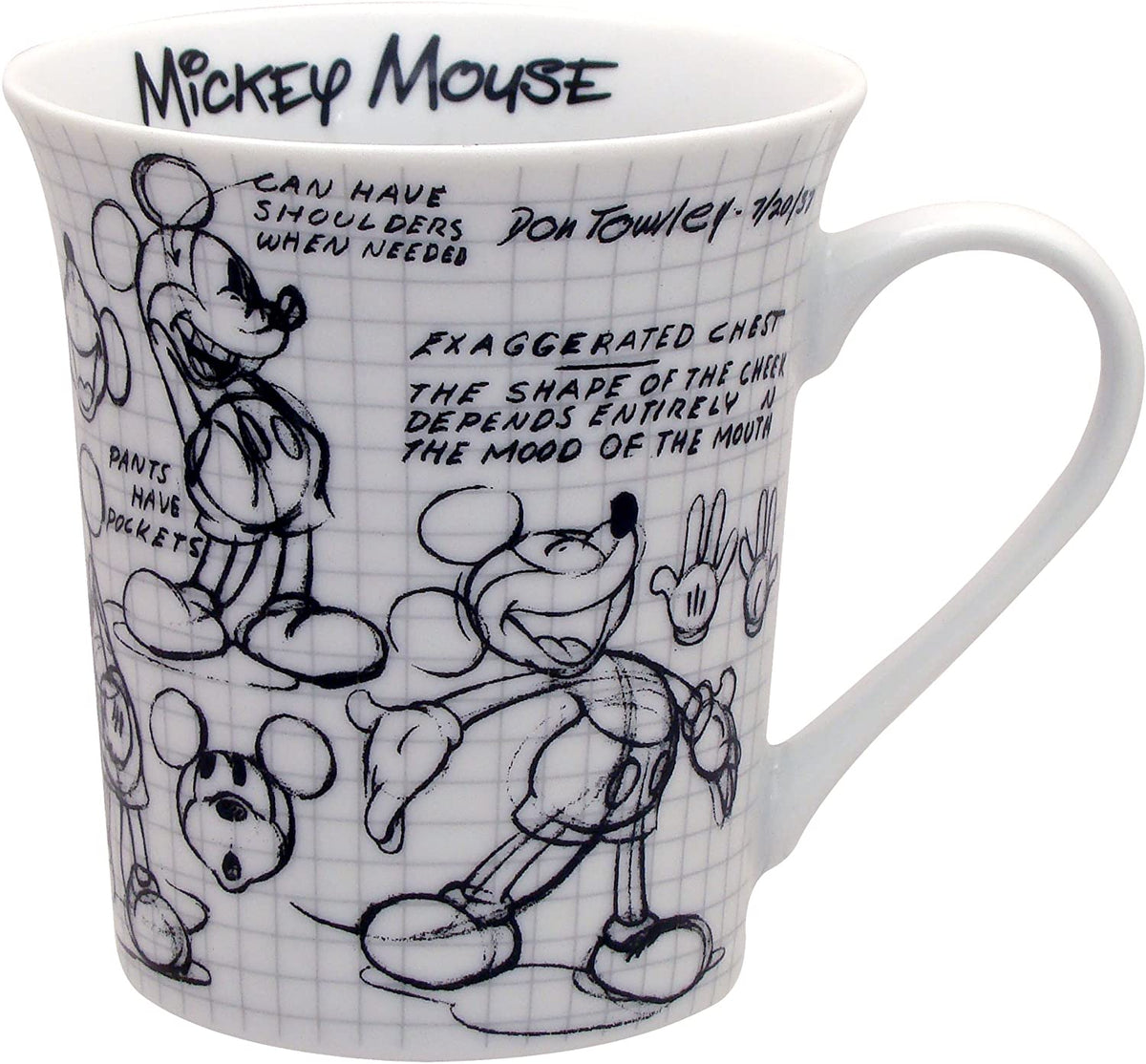Zrike Disney® Sketch book Mickey Mouse Mug 14 oz. – Pit-a-Pats.com