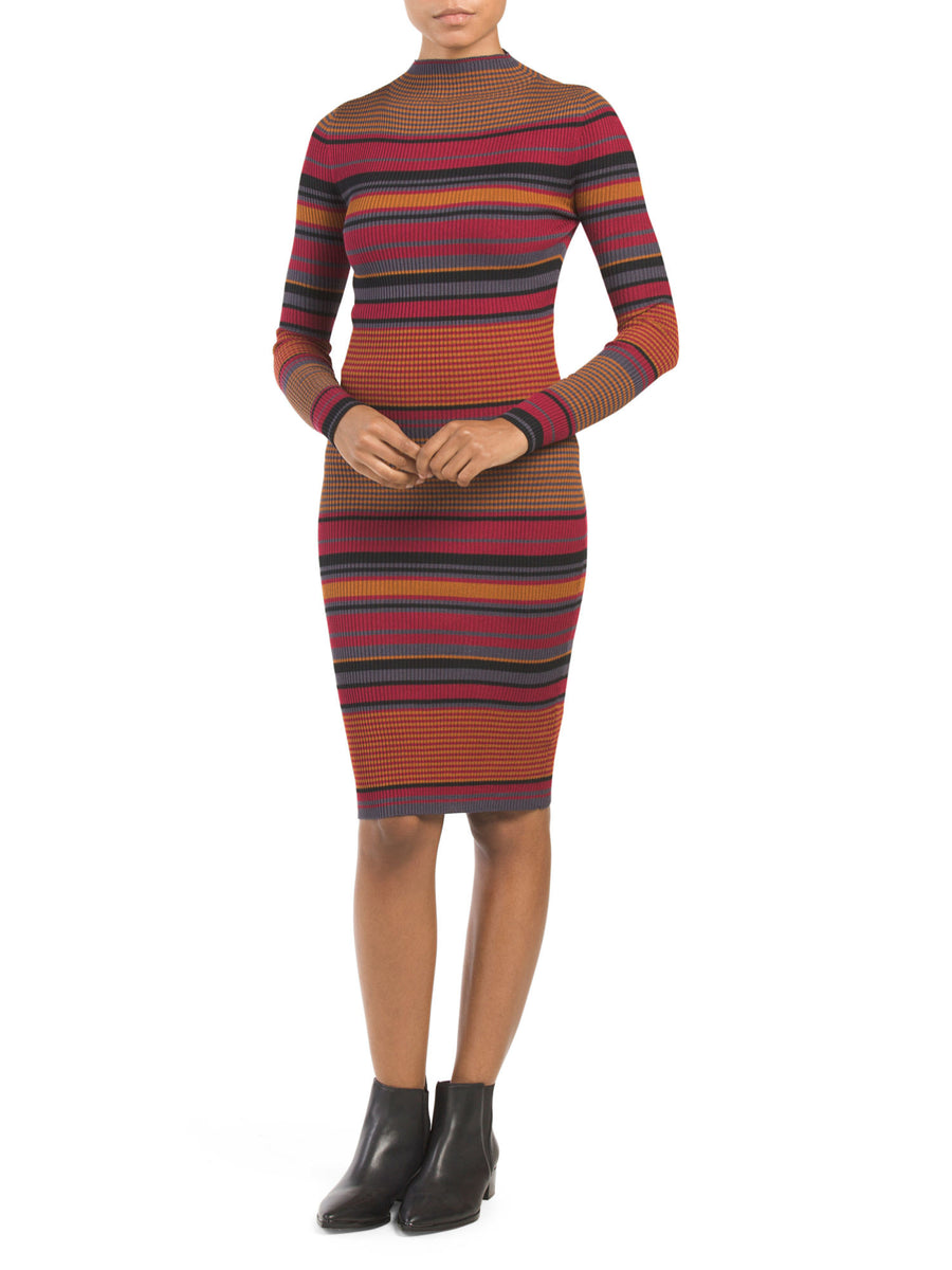 DEREK HEART Juniors Long Sleeve Ribbed Dress – Pit-a-Pats.com