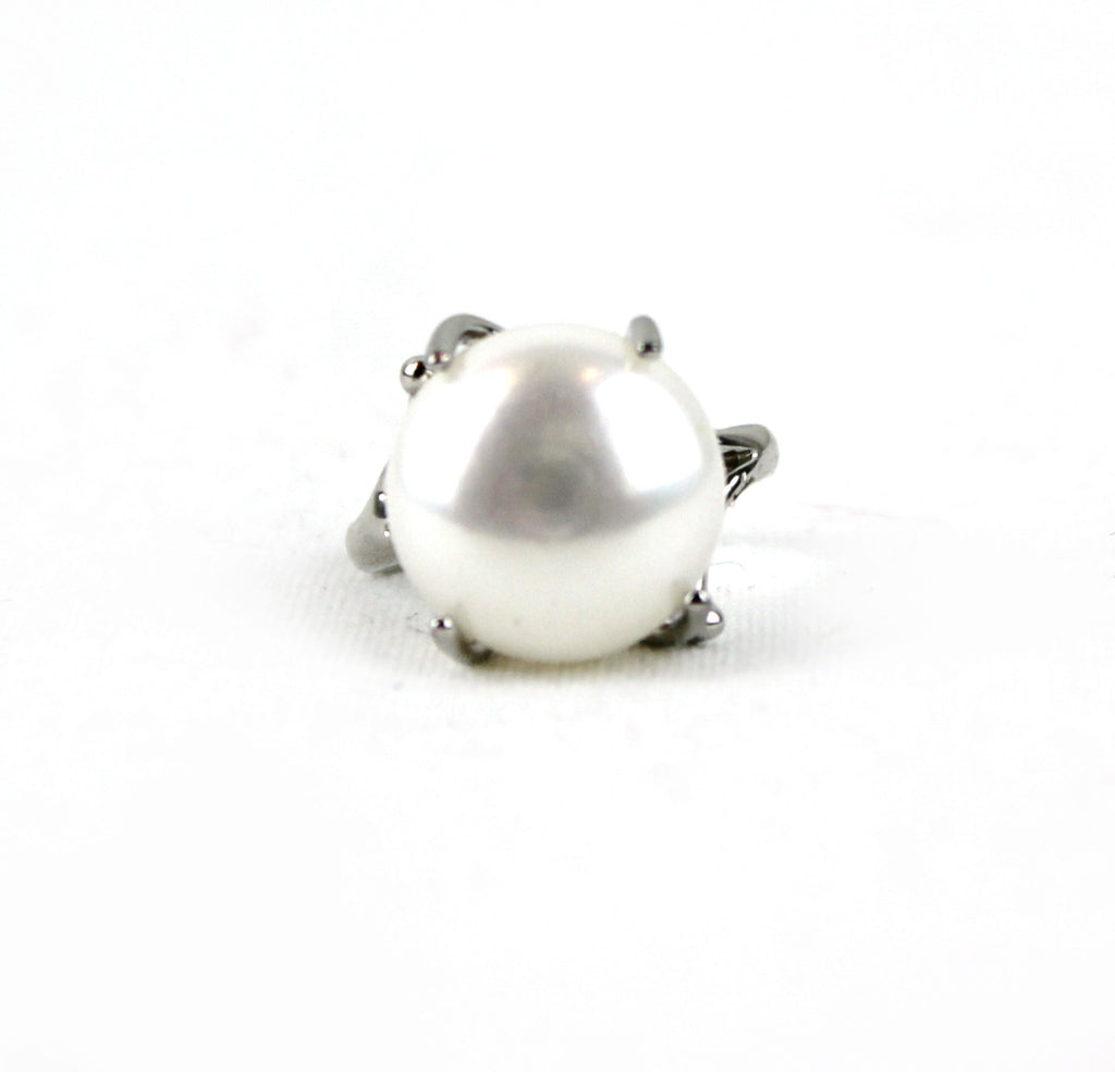 Bold Genuine Pearl Sterling Silver Ring - PitaPats.com