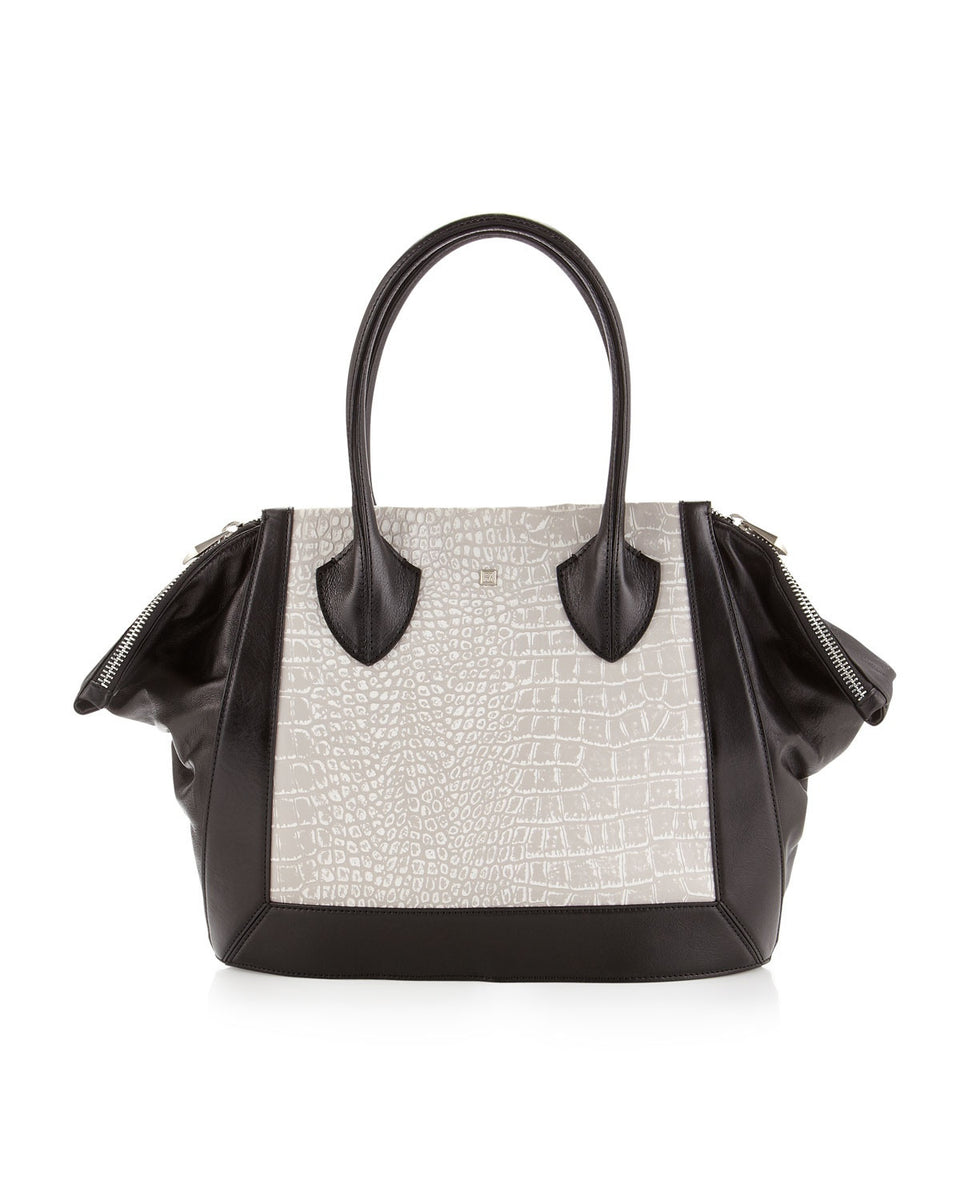 Pour la Victoire Women's Pebbled Leather Magnetic Closure Tote Bag