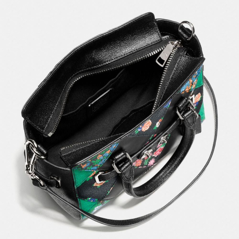 Coach Mini Blake Carryall In Floral Patchwork Leather