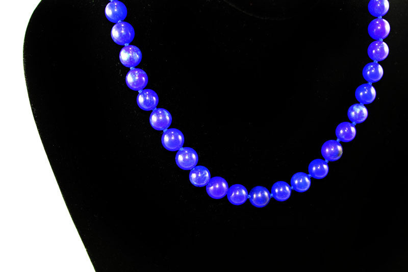 Semi Precious Gem Lapis Beads Necklace - PitaPats.com