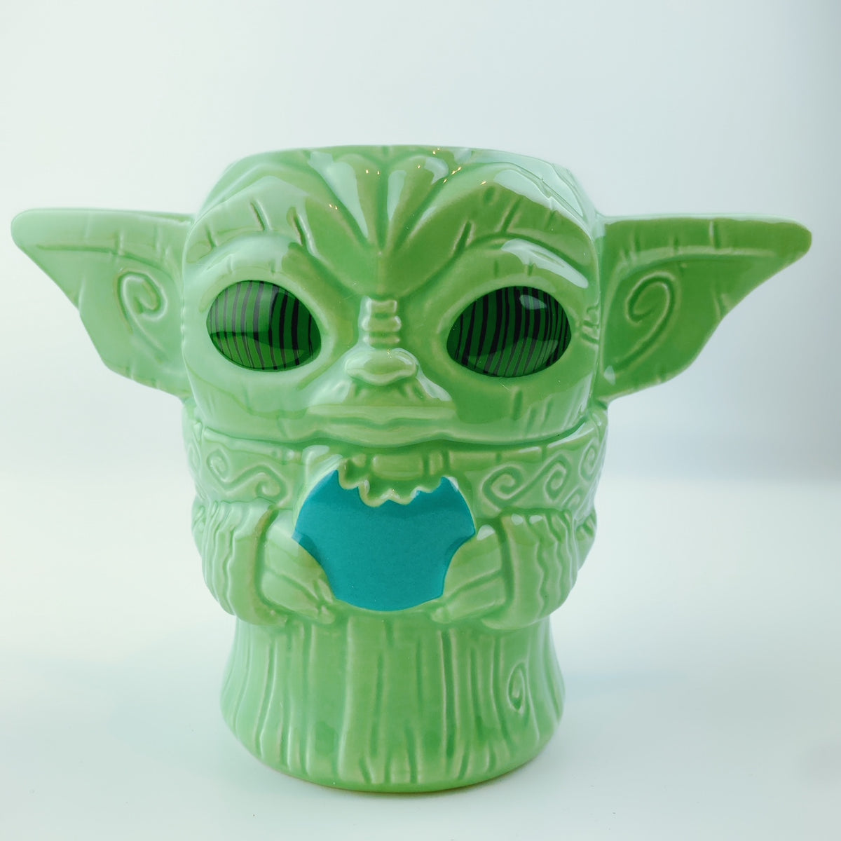 Geeki Tikis Star Wars: The Mandalorian Grogu with Cookie Ceramic Mug | 16  Ounces