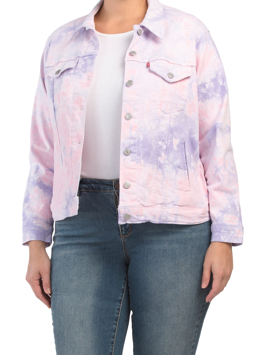 Tie dye sales levi jacket