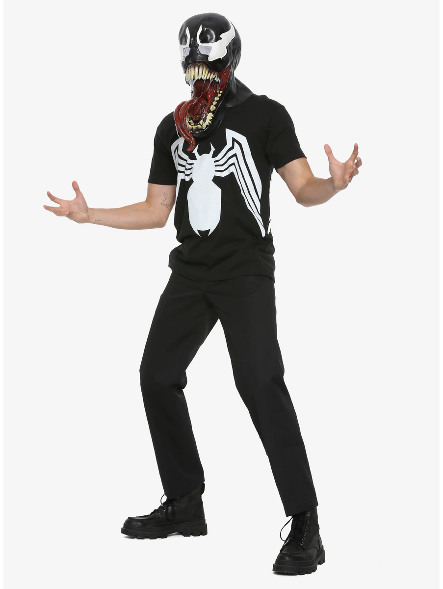 Marvel Rubie's Costume Co Men's Universe Deluxe Venom Latex Mask