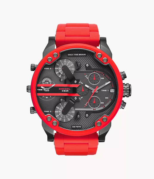 Diesel Men's Gunmetal Dial Red Silicone Watch DZ7279 – Pit-a-Pats.com
