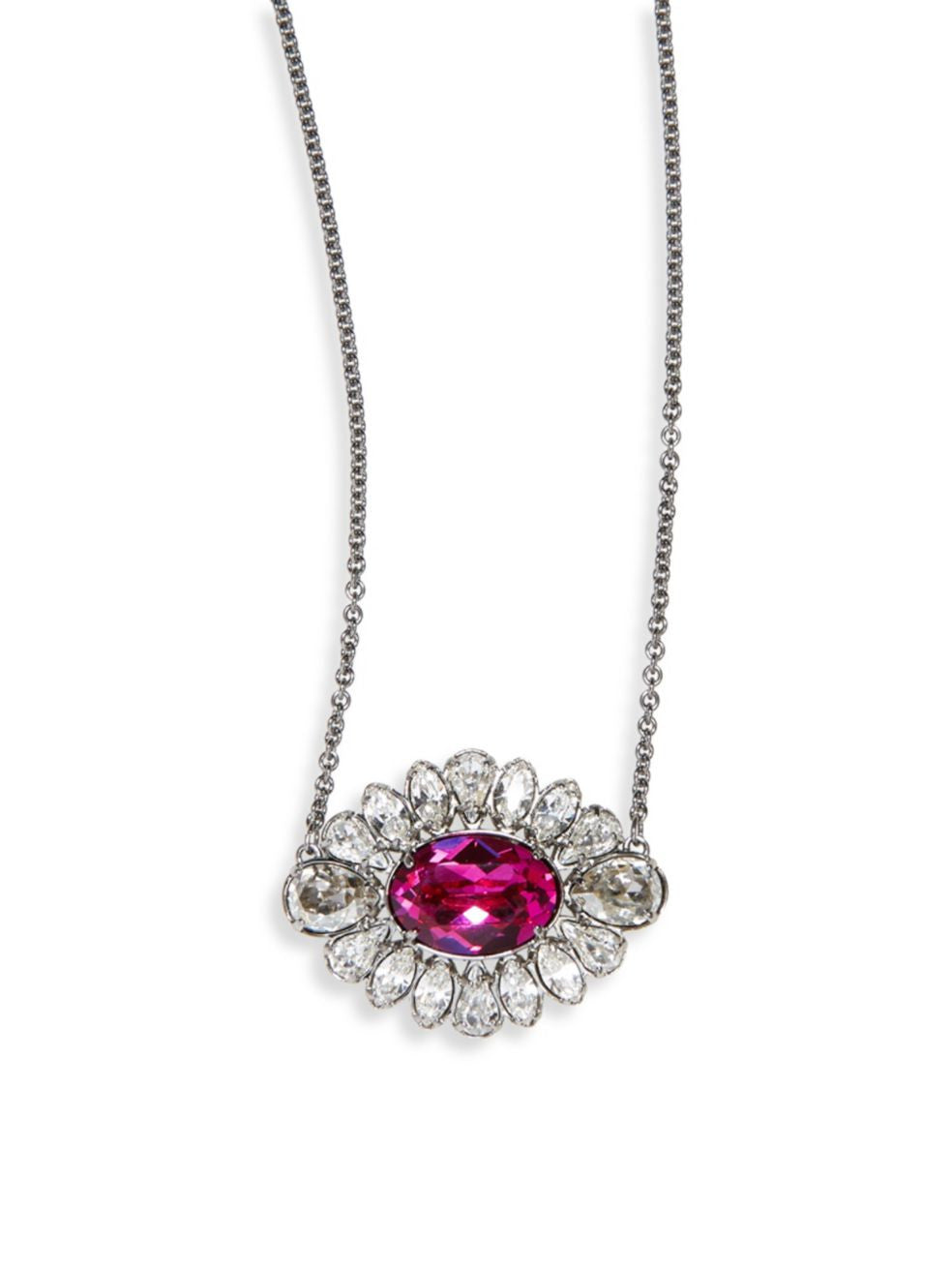 Swarovski crystal sales flower necklace
