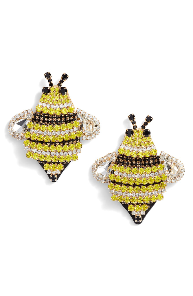 kate spade new york picnic perfect jeweled bee statement studs earring - PitaPats.com