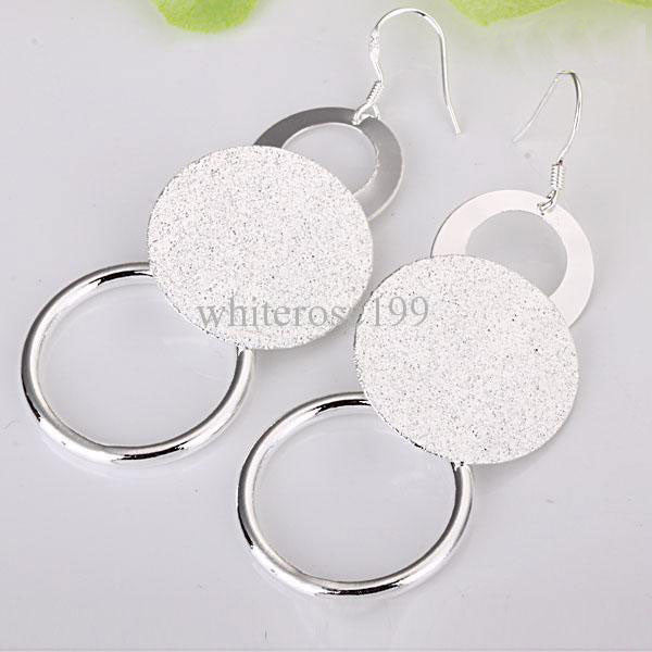 Sterling Silver Three Circle Earring - PitaPats.com