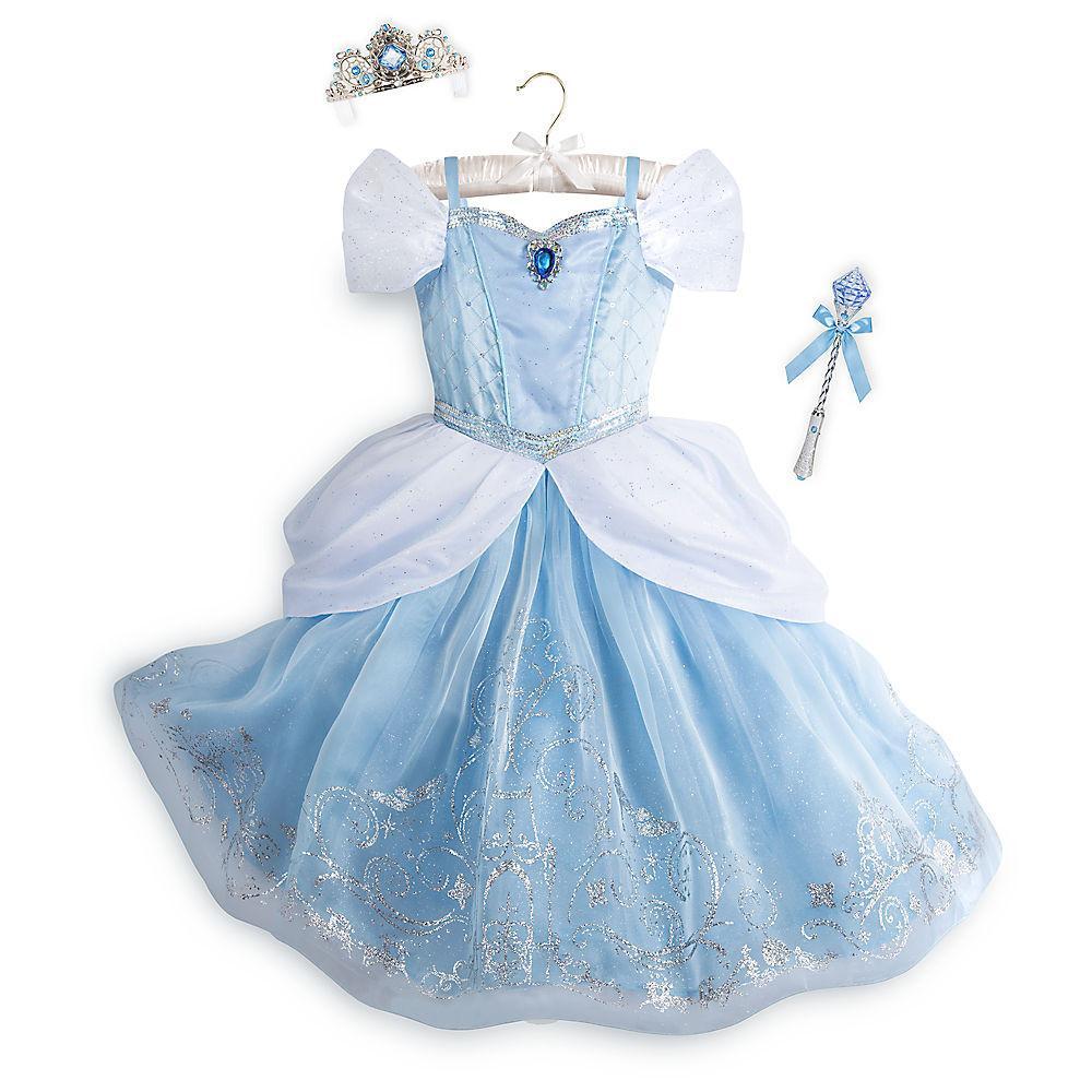 High Quality Adult Cinderella Costume Brocade Printed Princess Cinderella  Dress For Women