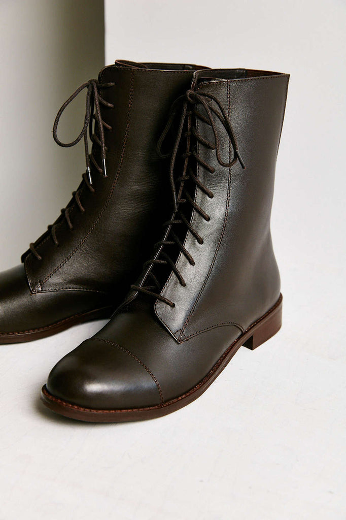 Louis Mid Lace-up Boot in Brown - Size 9 - PitaPats.com