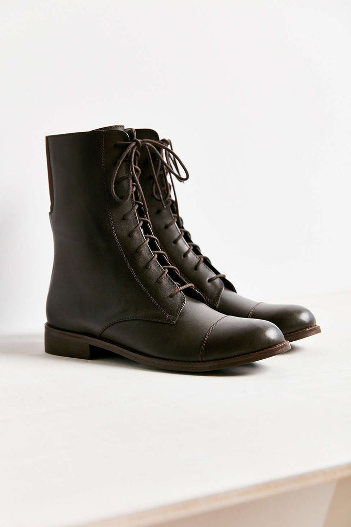 Louis Mid Lace-up Boot in Brown - Size 9 - PitaPats.com