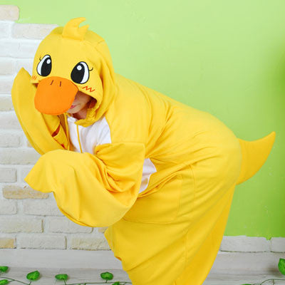 PITaPATs kids onesie animal jumpsuit costume - long sleeve cutie yellow duck - PitaPats.com