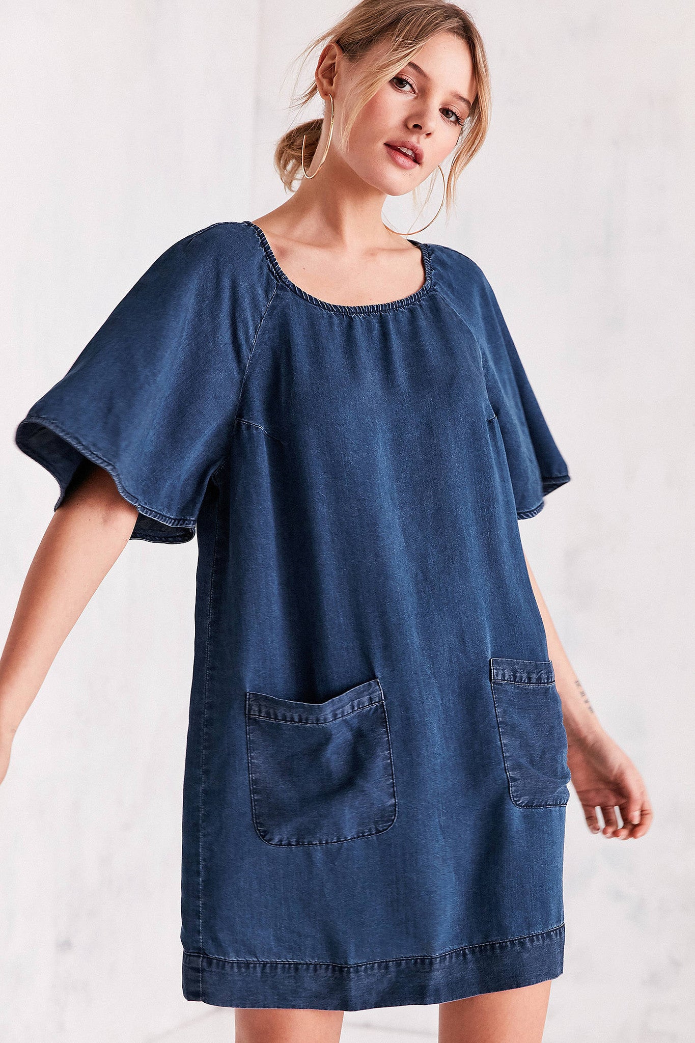 Cooperative Chambray Raglan Sleeve Dress Cooperative Chambray Raglan Sleeve Dress