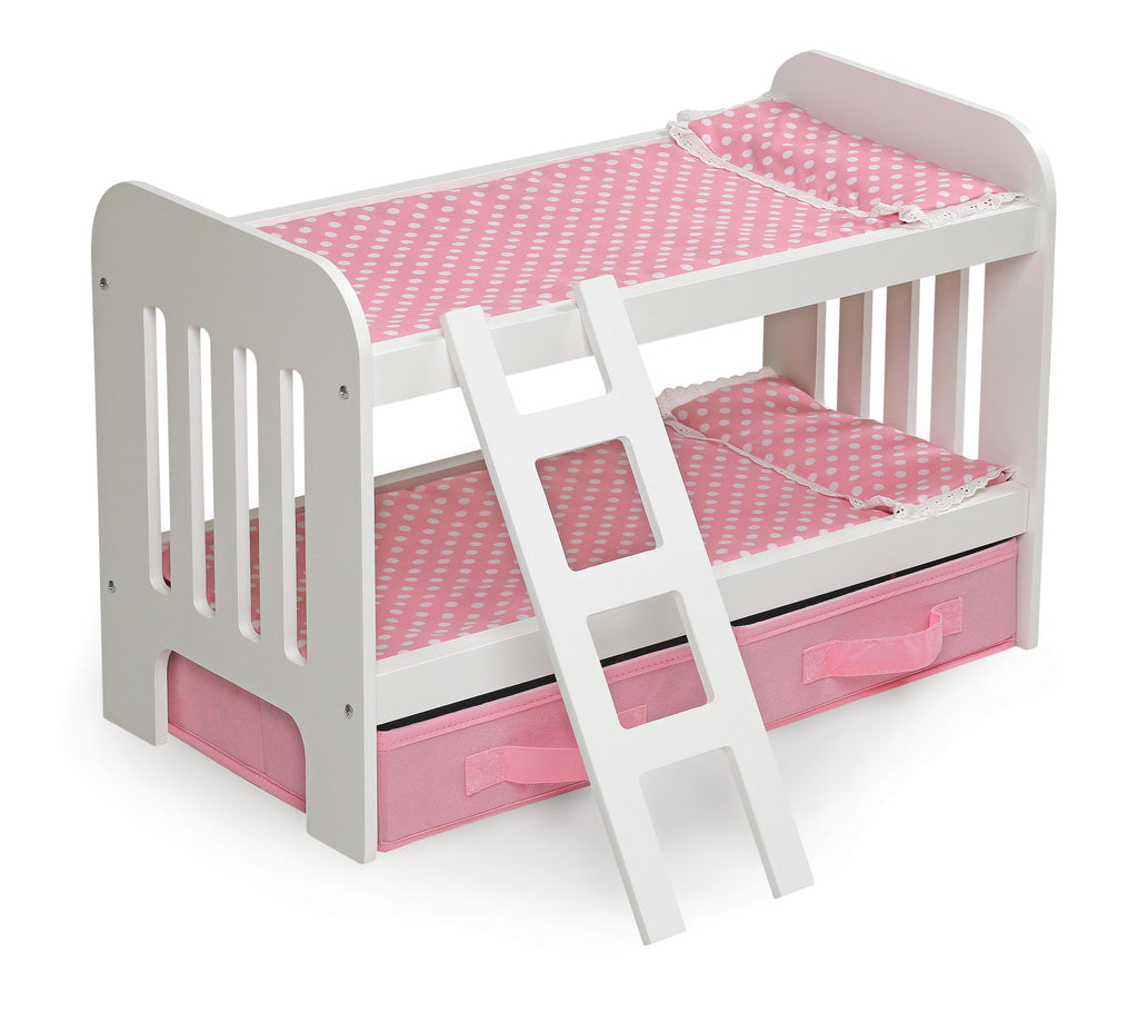 BADGER Kids Doll Bunk Bed With Ladder - PitaPats.com
