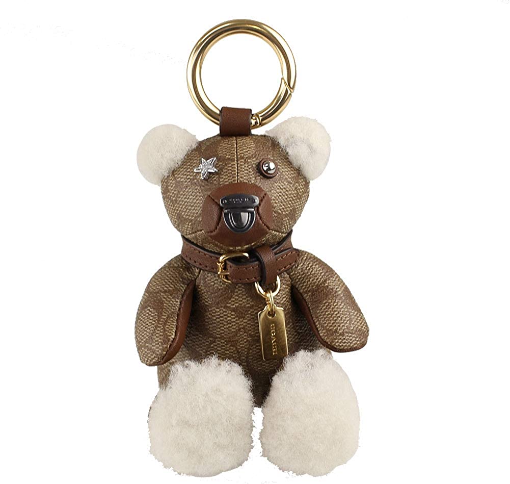 Coach Bear Bag Charm In Rainbow Signature Canvas cj953 - $129 New With Tags  - From Emily