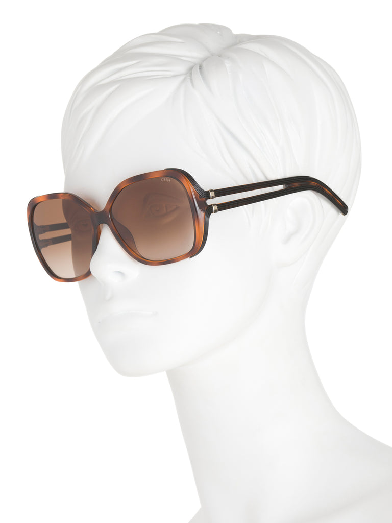 Chloé Women's Designer Sunglasses, Tortoise/Brown Gradient - PitaPats.com