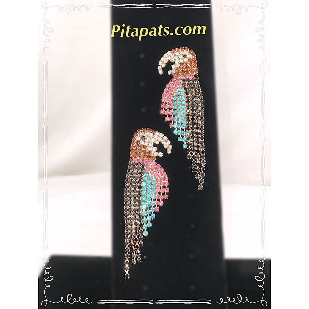 Couture Parrot Mega Sized Earring - PitaPats.com