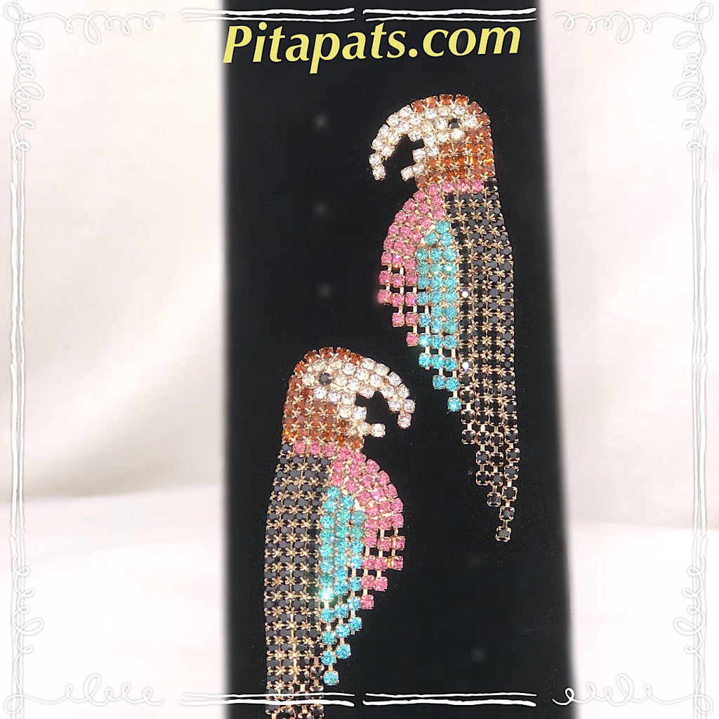 Couture Parrot Mega Sized Earring - PitaPats.com