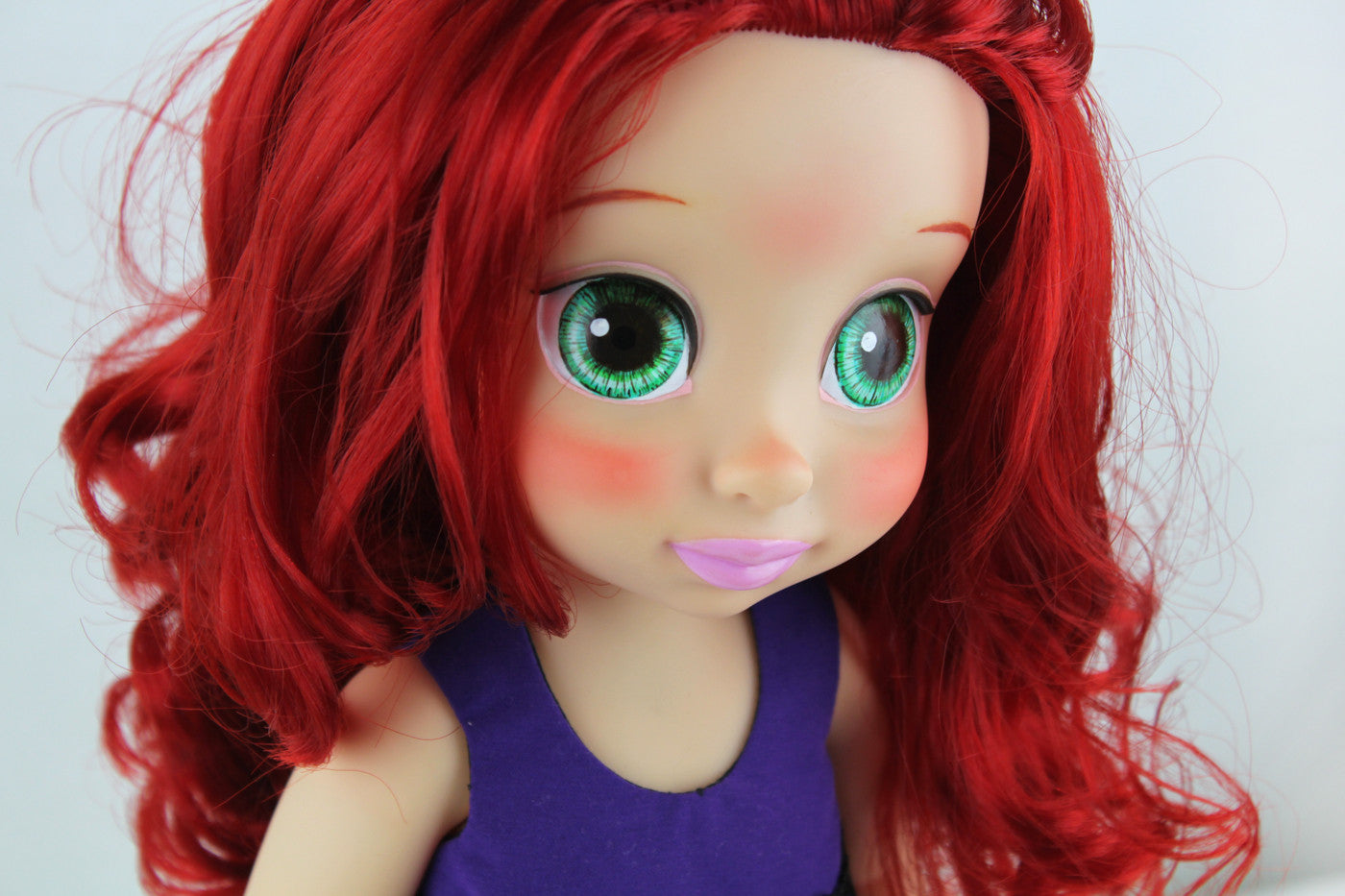 Custom Disney Animator Doll - The Little Mermaid Ariel in Purple Dress Pit-a-Pats.com Custom Disney Animator Doll - The Little Mermaid Ariel in Purple Dress Pit-a-Pats.com