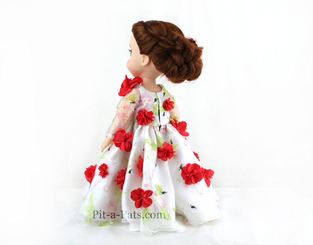 Custom Disney Animator Doll - Beauty and the Beast Belle Celebration wedding Dress - PitaPats.com