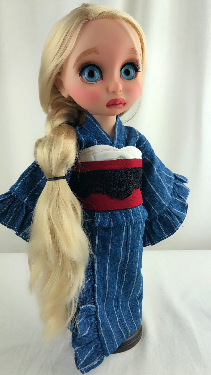 Custom Animator Doll Rapunzel in Pretty Kimono and Hat – Pit-a-Pats.com