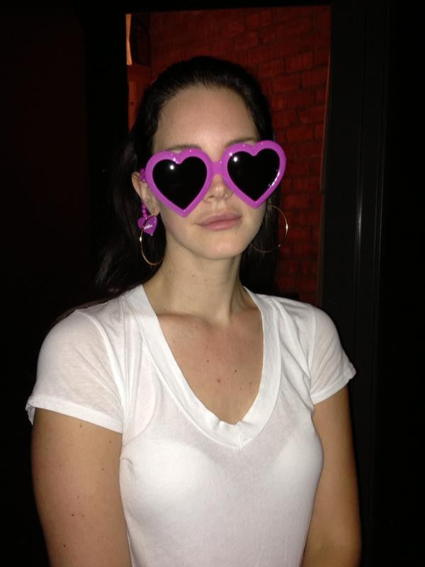 JEREMY SCOTT x Linda Farrow Heart Sunglasses - Pink - PitaPats.com
