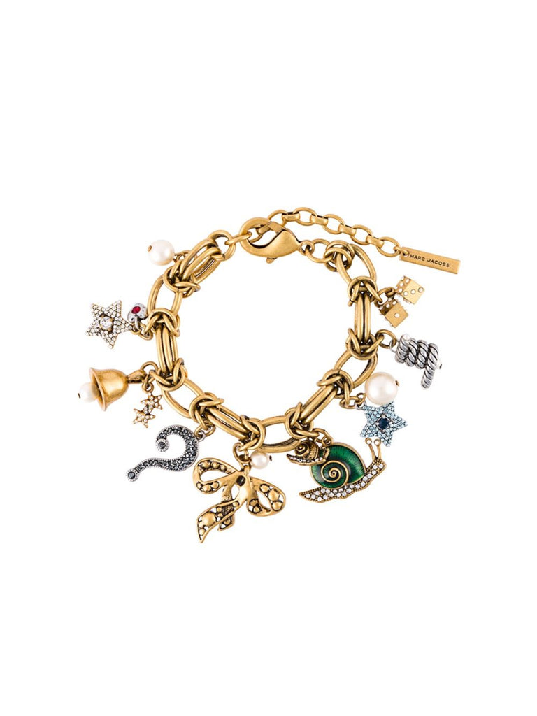 Marc Jacobs Swarovski Crystal Embellished Charm Bracelet - PitaPats.com