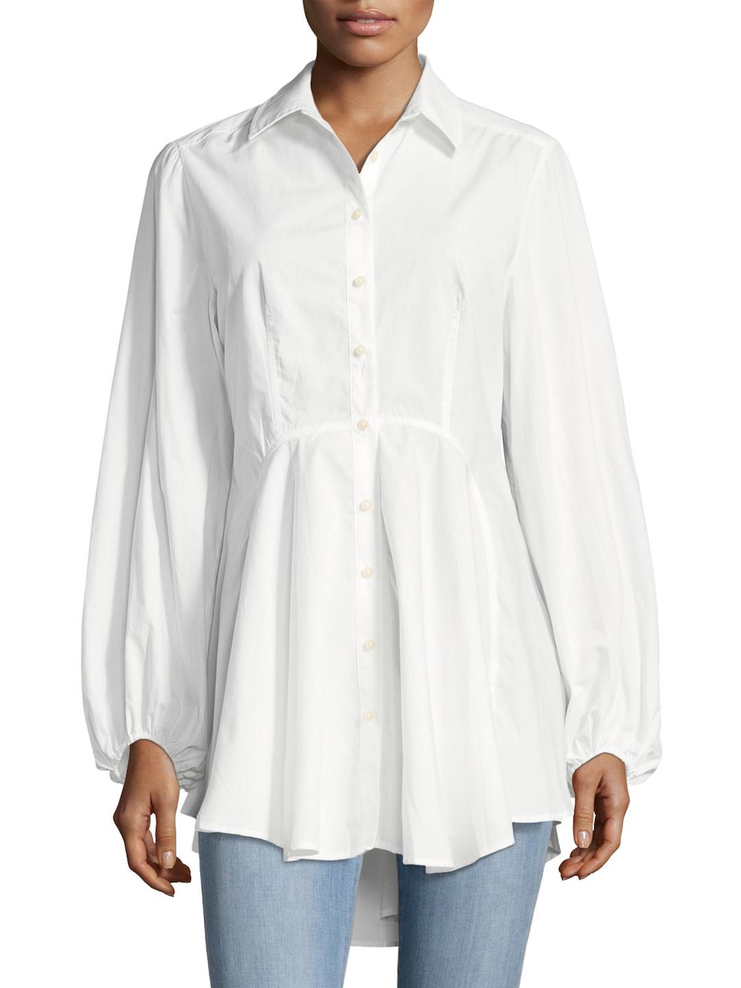 FREE PEOPLE All The Time New Tunic White Peplum Top – Pit-a-Pats.com