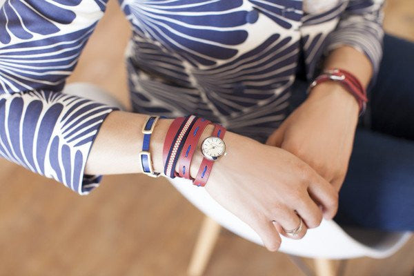 TOKYO BAY Women's Frida Italian Leather Wrap Watch - PitaPats.com