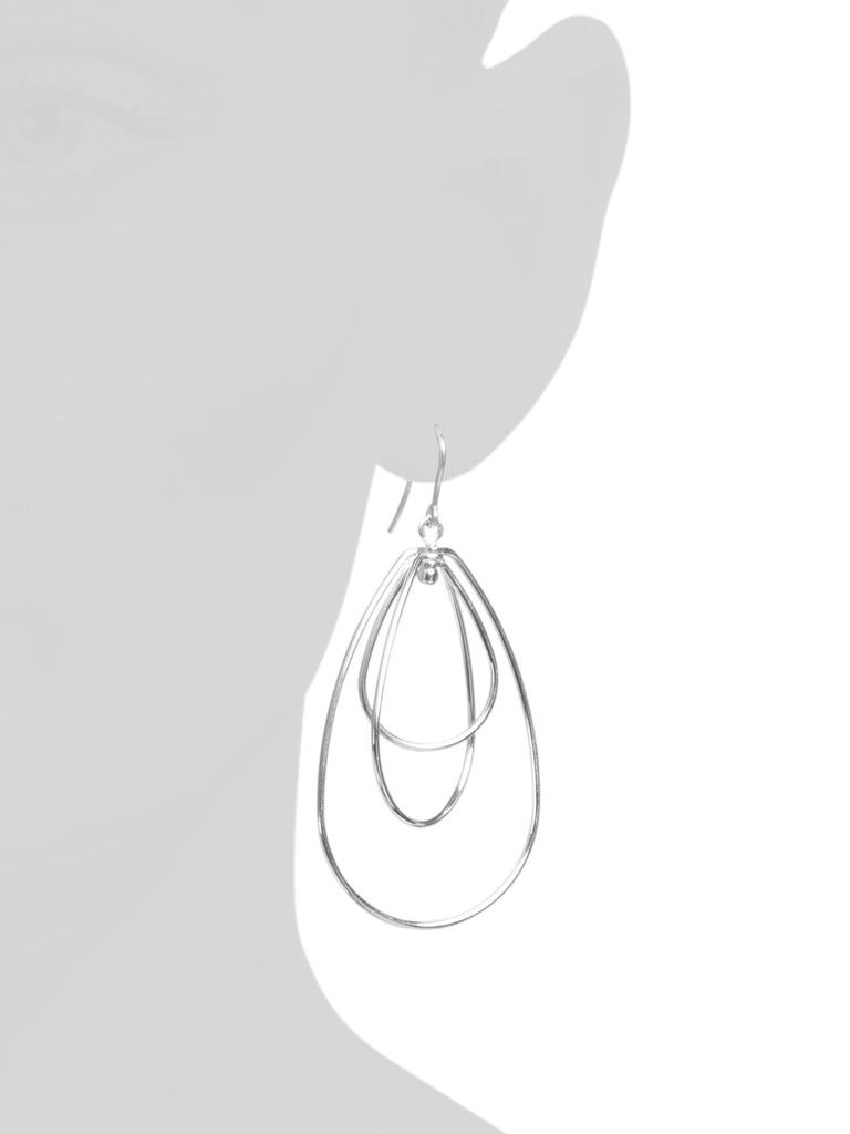 MIA FIORE Made In Italy Sterling Silver Graduated Teardrop Earrings - PitaPats.com