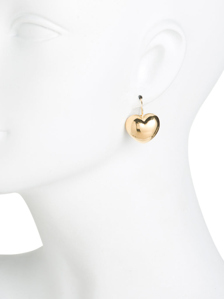 MILOR SILVER Made In Italy 18k Gold Clad Sterling Silver Heart Earrings - PitaPats.com