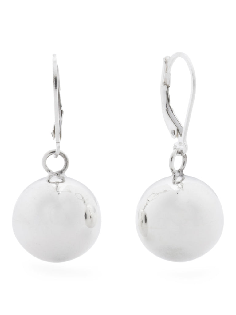 TWEEDS Made In Mexico Sterling Silver Large Ball Earrings - PitaPats.com