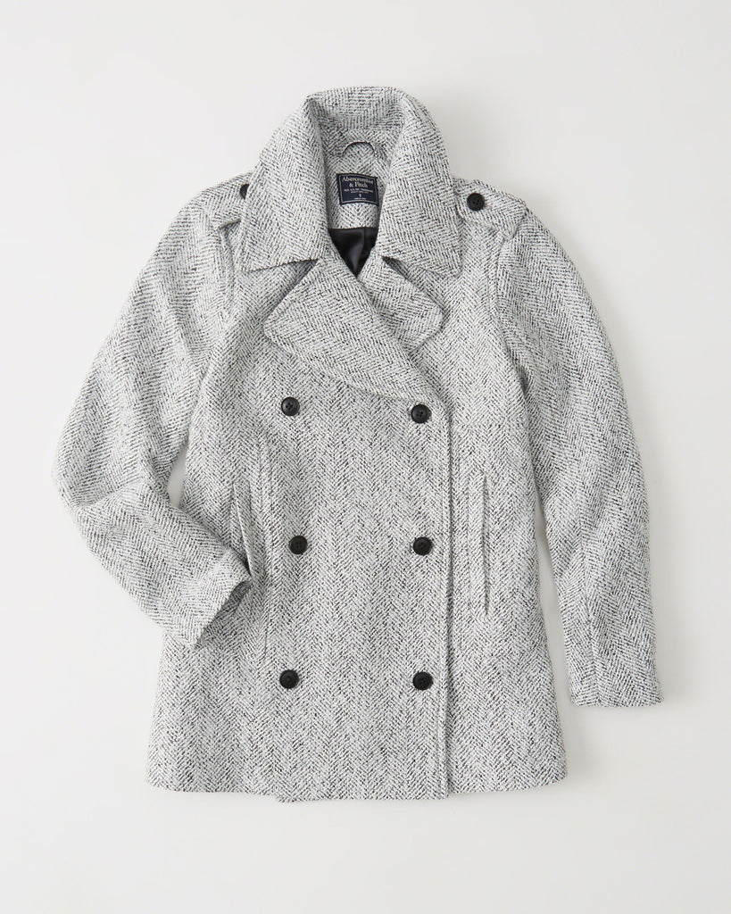 Abercrombie & Fitch WOOL-BLEND PEACOAT - PitaPats.com
