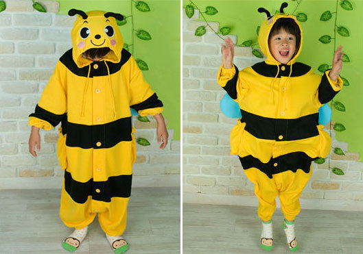 PITaPATs kids onesie animal jumpsuit costume - long sleeve bumblebee - PitaPats.com