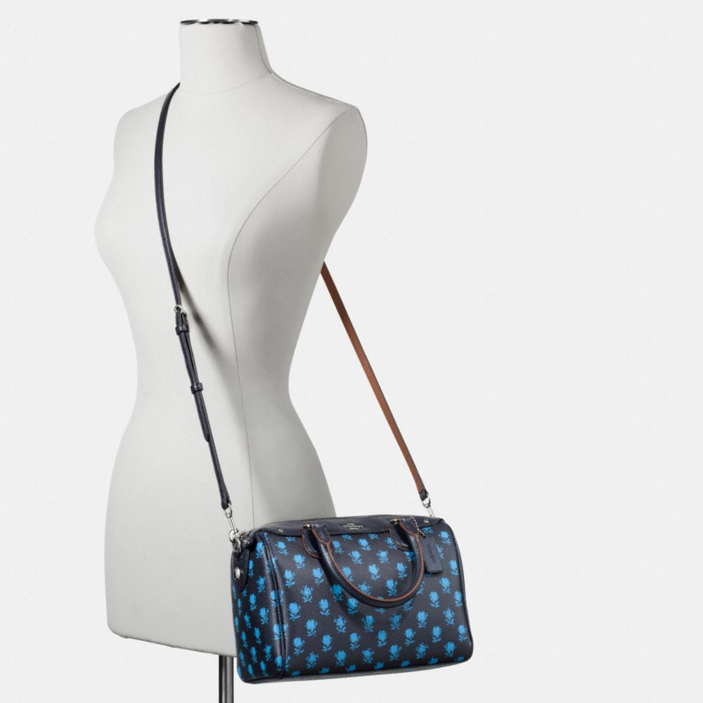 COACH MINI BENNETT SATCHEL IN BADLANDS FLORAL PRINT COATED COACH MINI BENNETT SATCHEL IN BADLANDS FLORAL PRINT COATED