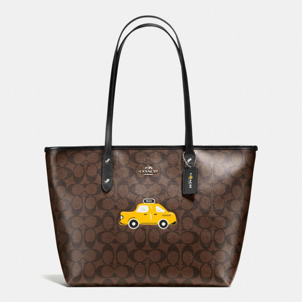 COACH NYC TAXI CITY ZIP TOTE IN SIGNATURE – Pit-a-Pats.com