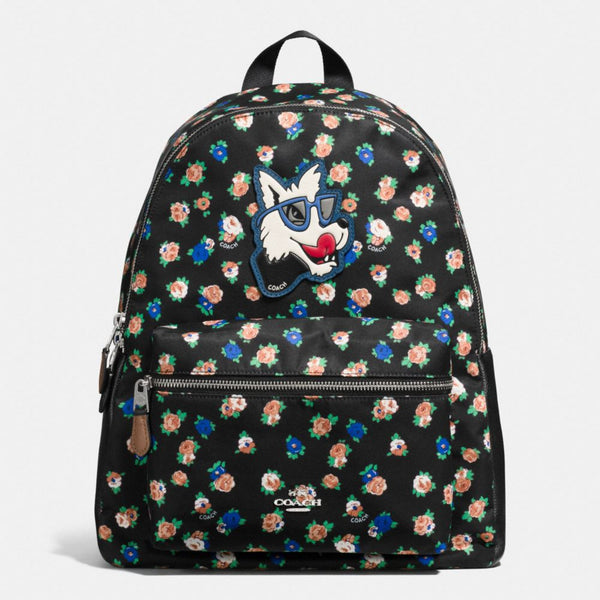 COACH CHARLIE BACKPACK IN TEA ROSE FLORAL PRINT NYLON – Pit-a-Pats.com