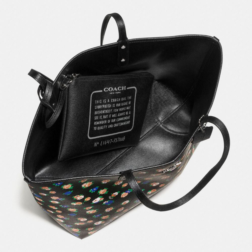 COACH REVERSIBLE CITY TOTE IN TEA ROSE FLORAL PRINT COATED CANVAS Pit a Pats