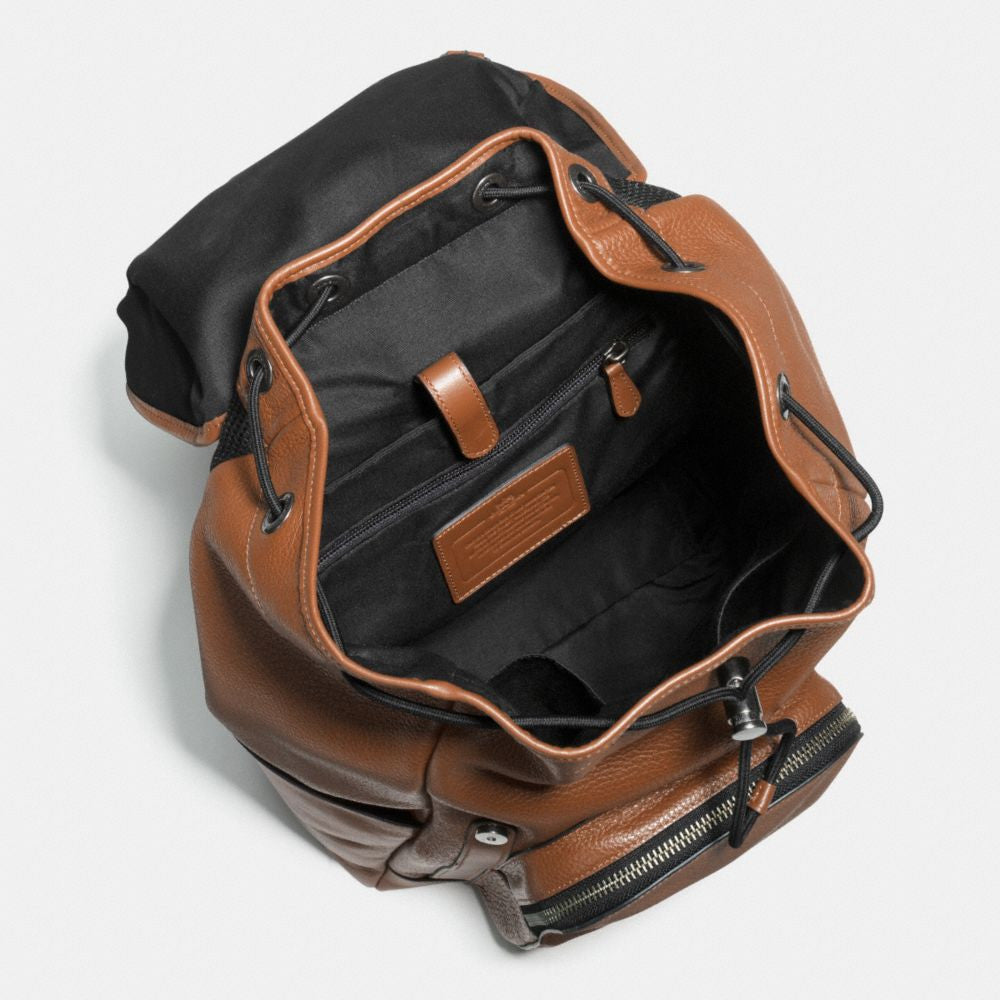 Coach backpack leather mens on sale