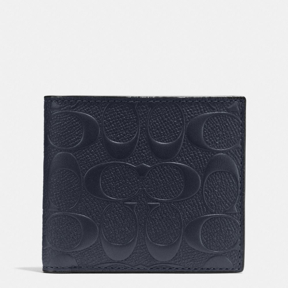 COACH COIN WALLET IN SIGNATURE CROSSGRAIN LEATHER - PitaPats.com