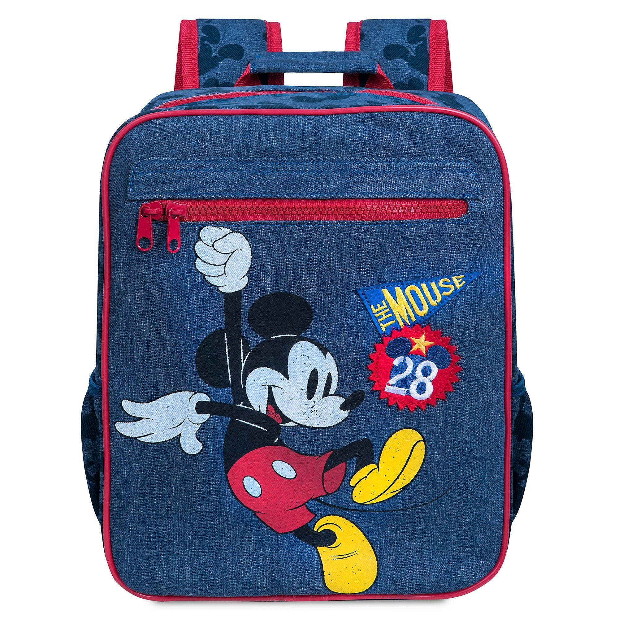 Mickey Mouse Patches Denim Backpack