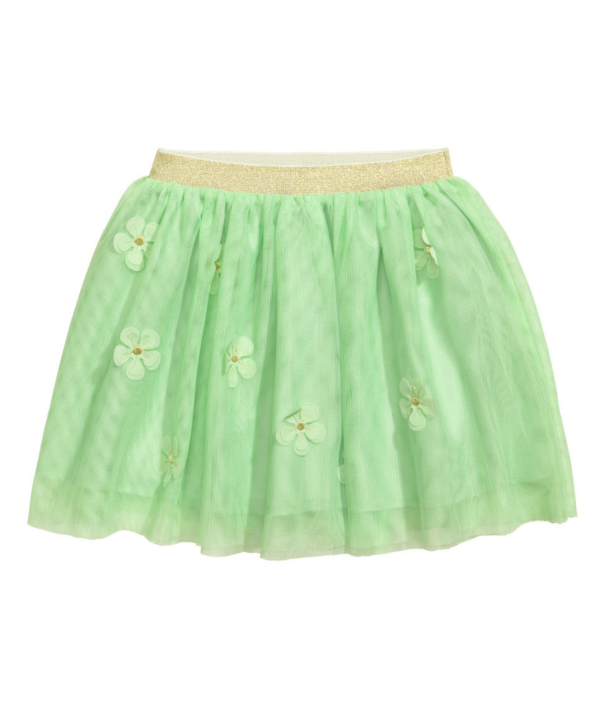Tulle Little Ballerina Skirt with Flowers - PitaPats.com
