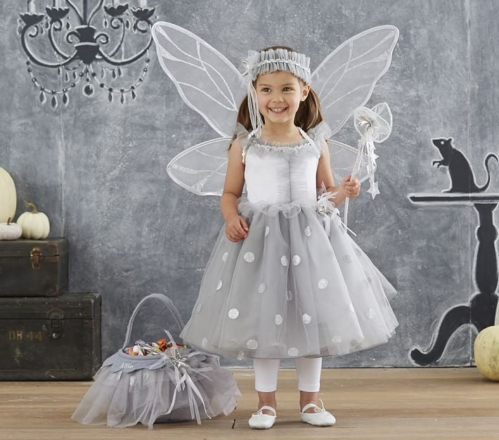 PitaPat Silver Fairy Halloween Costume 7-8 PitaPat Silver Fairy Halloween Costume 7-8