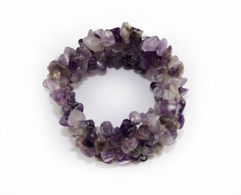 Real Natural Stone Purple Bracelet - PitaPats.com